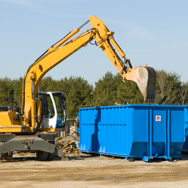 what are the rental fees for a residential dumpster in Alcalde